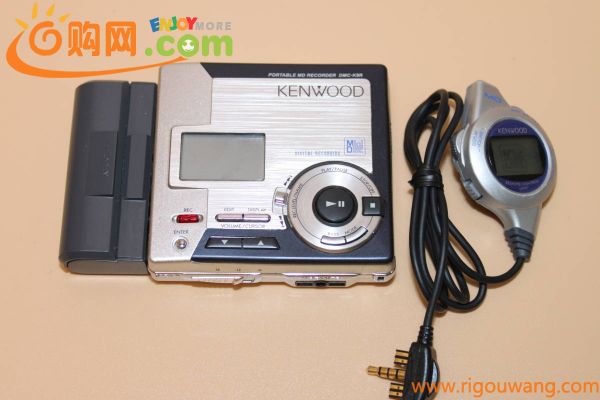 KENWOOD　MDプレーヤー　DMC-K9R　動作品　再生・録音確認済　再生・録音正常　リモコンと単三乾電池ケース付