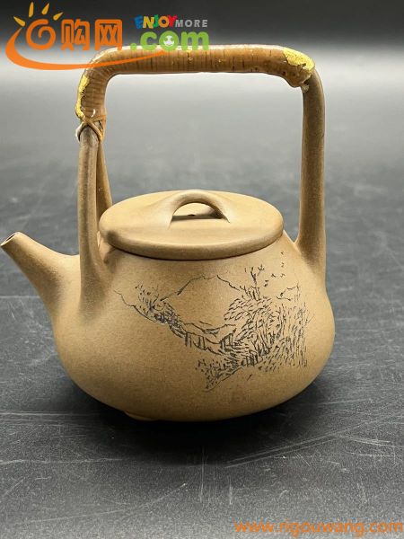 中国 清時代紫砂 名家作茶壺 水注 煎茶道具 