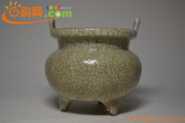 中国美術　哥窯　香炉　茶道具　香道具　古玩　置物