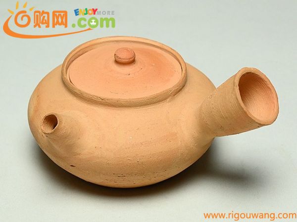 【 唐物 紅泥 横手 湯沸 箱付 y011023 】中國 煎茶道具