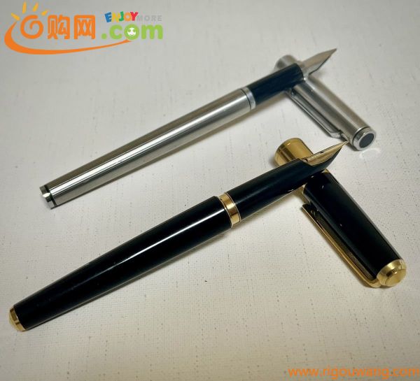 PILOT パイロット万年筆 14k 585 SOFT ／PELIKAN ペリカン 万年筆 14C 585 EF 計２点