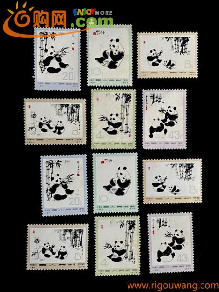 未使用中国切手　オオパンダ　6種完 2セット　1973年.1.15発行　長期保管品　（3376）