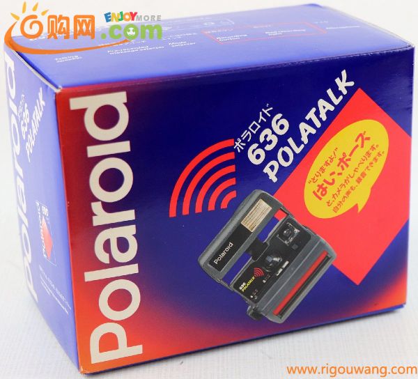 S♪未使用品♪ポラロイドカメラ 『636ポラトーク』 Polaroid/ポラロイド 1メッセージ録音機能 ポラロイド600交換熱度フィルム使用