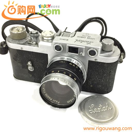 1円 Leotax FUJINON L 1:2.8 5cm レンジファインダー フィルムカメラ ボディ レンズ 光学機器 C6158