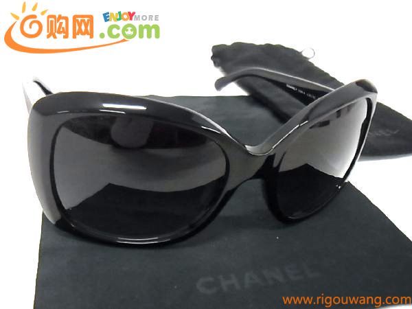 1円 ■新品同様■ CHANEL シャネル 5183ーA c.501/3c 59□18 ３N ココマーク サングラス メガネ 眼鏡 アイウェア ブラック系 AF8468チk