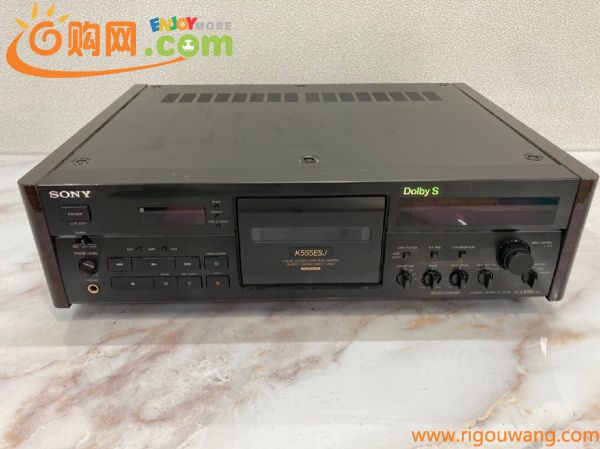 △4198　ジャンク品　オーディオ機器　カセットデッキ　SONY　TC-K555ESJ　ソニー【通電OK】