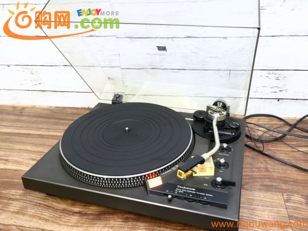 【ト長】Technics テクニクス SL-1900 レコードプレーヤー ダイレクトドライブ フルオート ターンテーブル 通電確認済み IC412IOB37