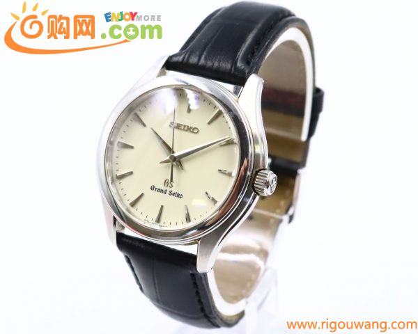 【ト長】GS Grand Seiko グランドセイコー クォーツ 9F61-0A10 ベルト maruman 革ベルト メンズ 腕時計 ラウンド IR560IOB90