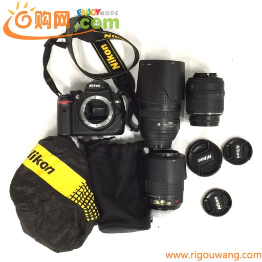1円 Nikon D5000 AF-S DX NIKKOR 18-55mm 1:3.5-5.6G VR 含む デジタル一眼レフカメラ ボディ レンズ 動作確認済
