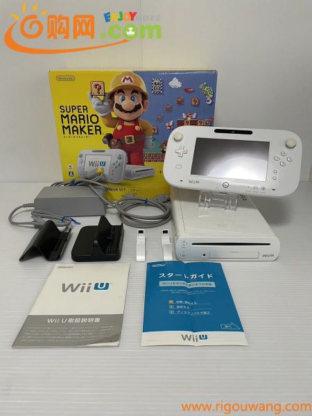 1円スタート Nintendo Wii U プレミアムセット 32GB シロ SUPER MARIO MAKER SET Wii U シロ スーパーマリオメーカーセット動作確認済み