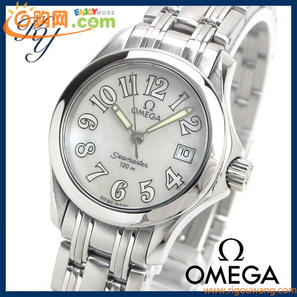 1円～ 3ヶ月保証付き 磨き済み 美品 本物 定番 人気 OMEGA オメガ シーマスター120 2581.70 シェル レディース 時計