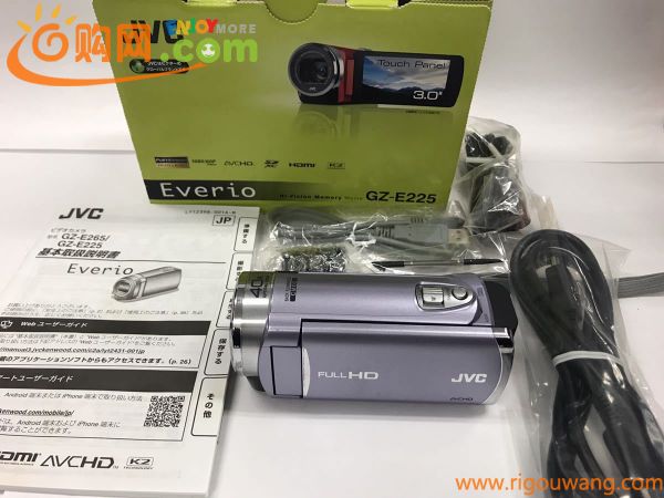 ●【売り切り】JVC ケンウッド デジタルビデオカメラ Everio FULL HD GZ-E225-V