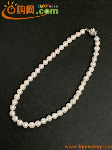 真珠 留具 SILVER刻印 ネックレス レディース アクセサリー 女性 パール 冠婚葬祭 ファッション 小物 飾り コレクション fi864
