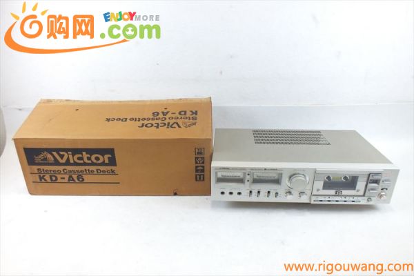 ☆ Victor ビクター KD-A6 カセットデッキ 元箱付き 中古 現状品 230107A5209