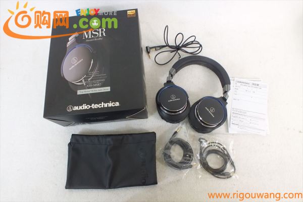 ◆ audio-technica オーディオテクニカ ATH-MSR7 ヘッドフォン 取扱説明書有り 元箱付き 中古 現状品 230309E7402