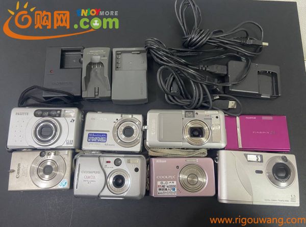 １円〜 Canon キャノン S60 Nikon S520 FUJIFILM フジフィルム FinePix1500他 おまとめ 大量 デジタルカメラ 充電器
