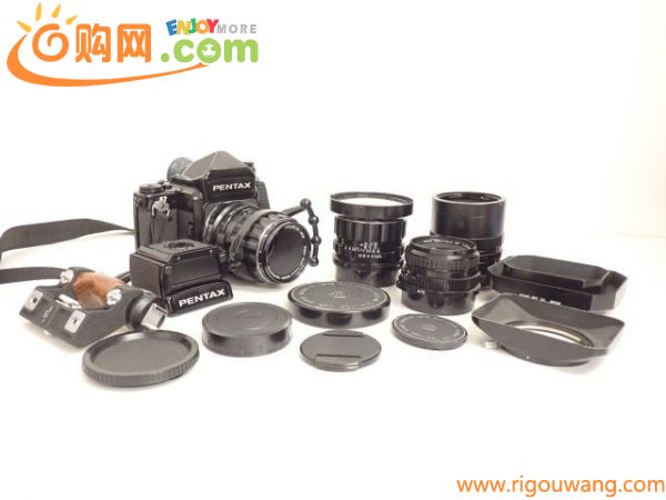 ASAHI PENTAX 中判フィルムカメラ 6×7 6X7 67 TTL ボディ + レンズ SMC PENTAX-6×7 45mm F4 ペンタックス ◆ 6A887-1