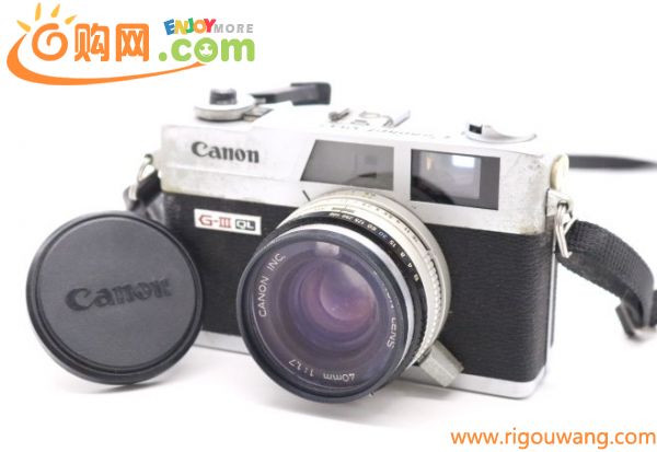 【ト石】Canon キャノン Canonet QL17 G-III コンパクトフィルムカメラ 40mm F1.7 大口径レンズ レンジファインダー EAZ01EWH57