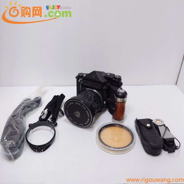 ASAHI PENTAX アサヒペンタックス 6×7 中判カメラ 木製グリップ付 Super-Multi-Coated TAKUMAR/6×7 1:3.5/5.5