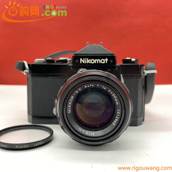 ◆A Nikon Nikomat FT フィルムカメラ 一眼レフカメラ ブラック NIKKOR-S・C Auto 1:1.4 50mm シャッターOK ニコン