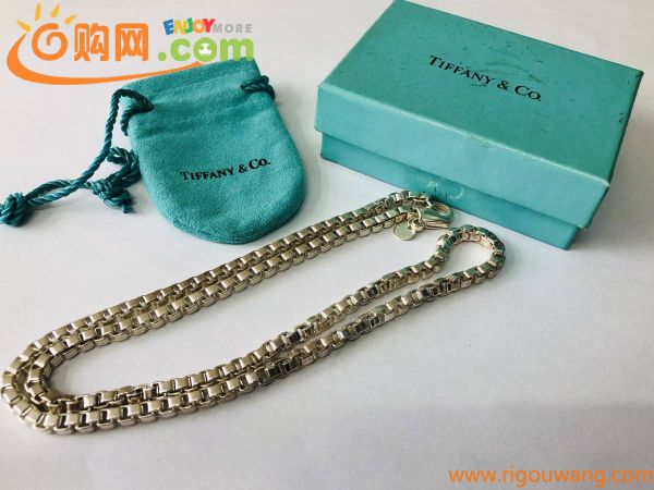 美品/TIFFANY&Co./ティファニー/ベネチアン/ネックレス/シルバー/SV925/ブランドアクセサリー/箱 保存袋付