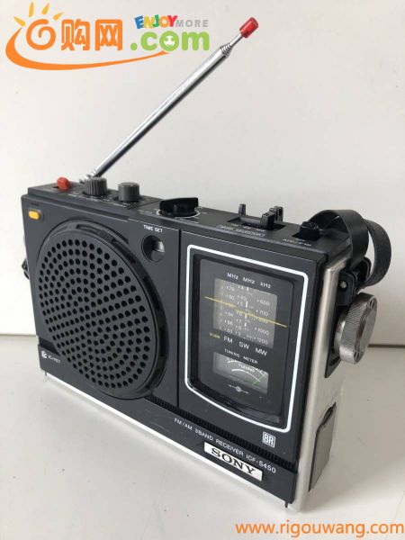 ⑤u320◆SONY ソニー◆オーディオ機器 ラジオ FM/MW/SW 3BANDS RECEIVER ICF-5450 ブラック/黒 イヤホン 通電のみ確認済み