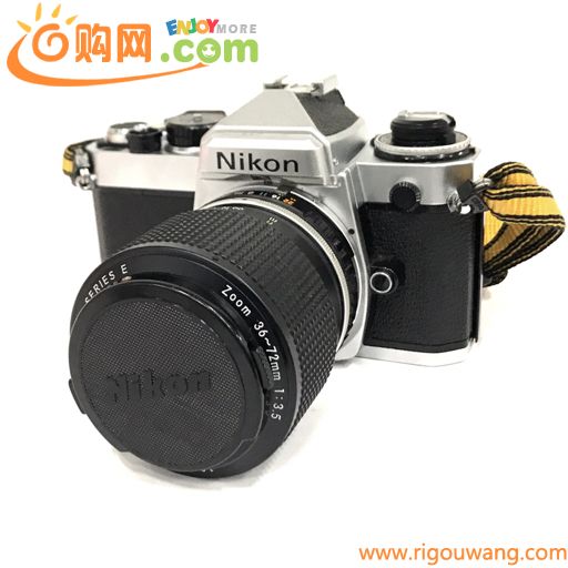 1円 Nikon FE LENS SERIES E ZOOM 36-72mm 1:3.5 一眼レフフィルムカメラ ボディ レンズ C6111119-1