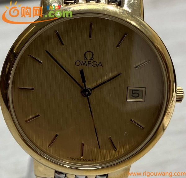 【在庫整理　1円スタート】オメガ OMEGA デビル Deville 1451 439.1 クォーツ チェーンベルト 腕時計 高級時計