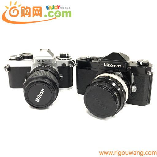 1円 Nikon FE Nikomat FTN 一眼レフ フィルムカメラ レンズ セット A7956