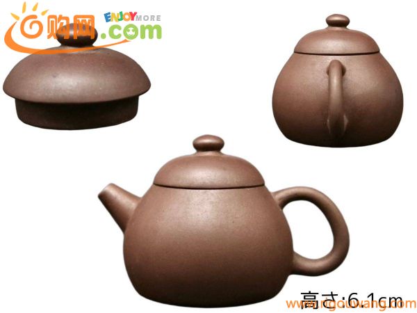 S153 時代物 朱泥紫砂 紫砂壺 急須 煎茶道具 中国古玩 陶器工芸 茶器 幅:9.5×6.4cm