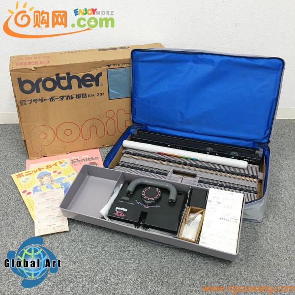 ★D06154【ほぼ未使用品】brother ブラザー/ポータブル編機/ponitto ポニット/KH-341/箱付/動作未確認 A