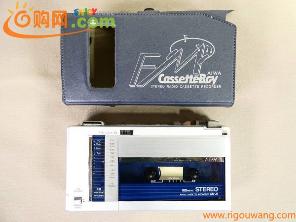 AIWA アイワ CassetteBoy/カセットボーイ CS-J1 カセットレコーダー 音響機器 オーディオ ※ジャンク/FM受信OK！ @送料520円 (9)