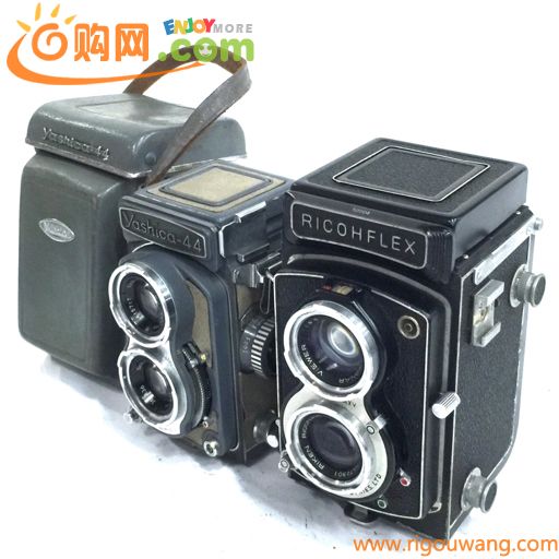 1円 RICOHFLEX RICONAR VIEWER 1:3.5 8cm Yashica-44 二眼レフ フィルムカメラ 2点 セット