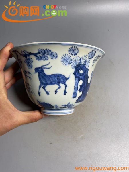 旧家蔵出 陶磁器 景徳鎮製 茶碗 青花 煎茶道具 中国古玩 唐物 中国美術