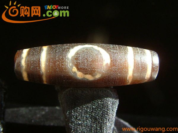 158【天珠八仙】〈天珠マニア愛好家様!!..古い希少ジービーズ dZi Bead〉..風化/天地天珠..約4.5㌢ 