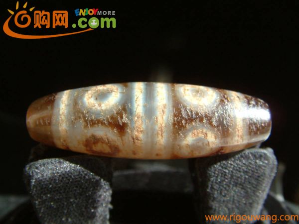 160【天珠八仙】〈天珠マニア愛好家様!!..古い希少ジービーズ dZi Bead〉..風化/八眼天珠..約5㌢ 