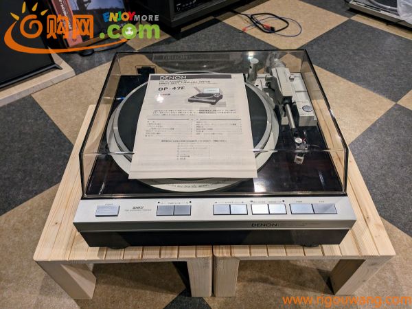 2001年製 美品 DENON DP-47F フルオートレコードプレーヤー 新品カートリッジ ダイレクトドライブ クォーツ デノン