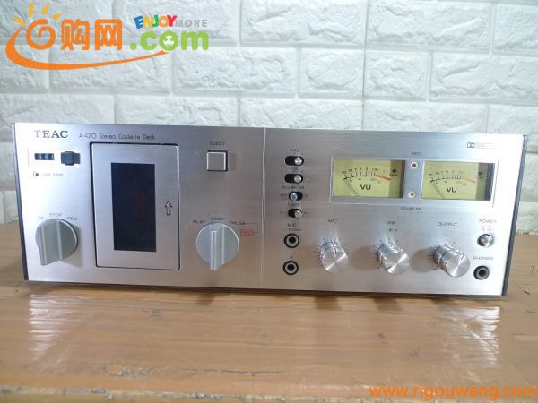 ジャンク　TEAC（ティアック）　ステレオカセットデッキ　A-420　SKN-6365