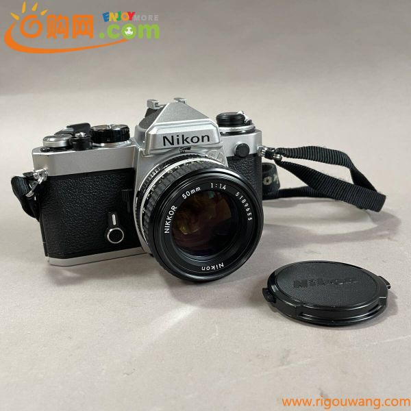 MS845 Nikon ニコン FE ＋ NIKKOR 50mm 1:1.4 ボディ・レンズセット フィルム一眼レフカメラ シャッター反応あり (検)単焦点レンズ