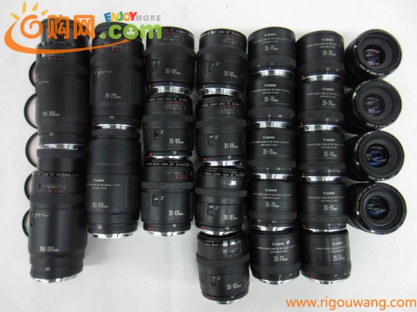 (4781K)ジャンクCanonキヤノンEF 35-70mm3.5-4.5 A 35-105mm3.5-4.5 70-210mm4 100-300mm5.6等まとめて大量セット25点 動作未確認 同梱不可