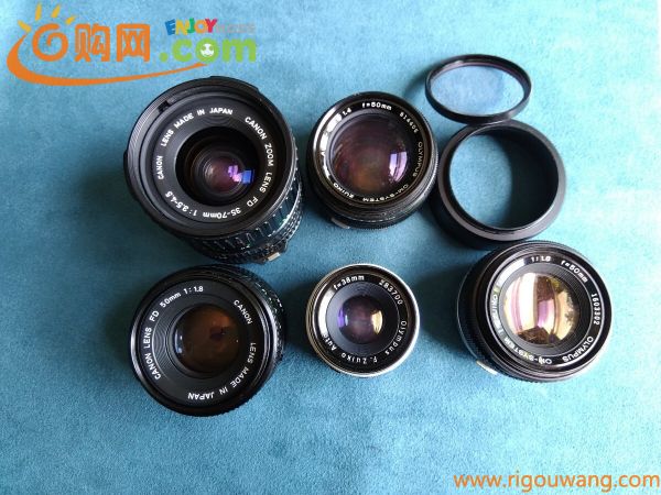 フィルムカメラ用のレンズ　色々 まとめ売り OLYMPUS F.ZUIKO 50mm 38mm Canon 35-70mm 50mm
