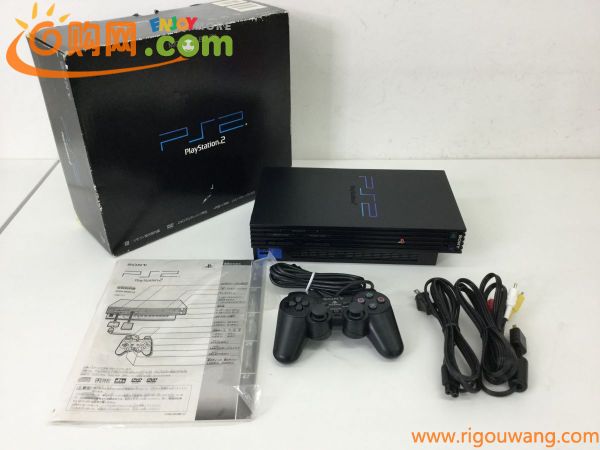 ●営HS286-100　SONY PlayStation 2 プレイステーション2 ミッドナイト・ブラック SCPH-50000NB