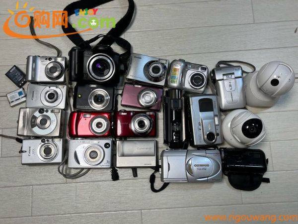デジカメ コンデジ デジタルカメラ ビデオカメラ 20台まとめ 大量 セット Canon IXY Nikon COOLPIX SONY Cyber-shot キヤノン ニコン