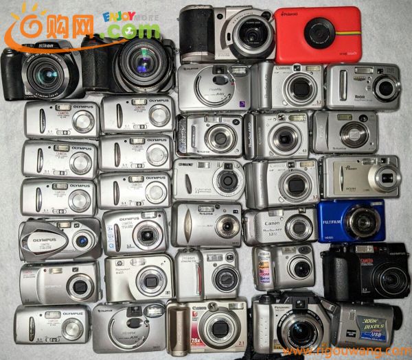デジタルカメラ 34台 まとめ売り デジカメ コンデジ 現状未確認中古品 Canon OLYMPUS SONY Panasonic Nikon Kodak 他