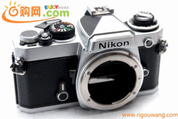 （綺麗）Nikon ニコン 昔の高級一眼レフカメラ FE（銀）ボディ 希少・良好品（腐食なし）