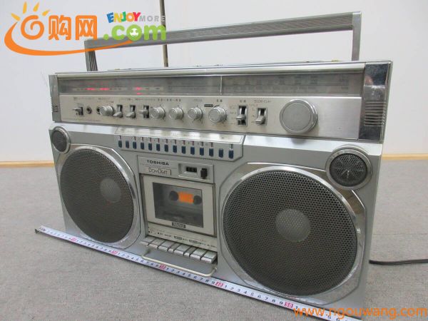 K178【5-12】□ TOSHIBA 東芝 ステレオラジオカセットレコーダー BOM BEAT RT-9990SM FM/AM 通電確認済み ジャンク品 / ラジカセ