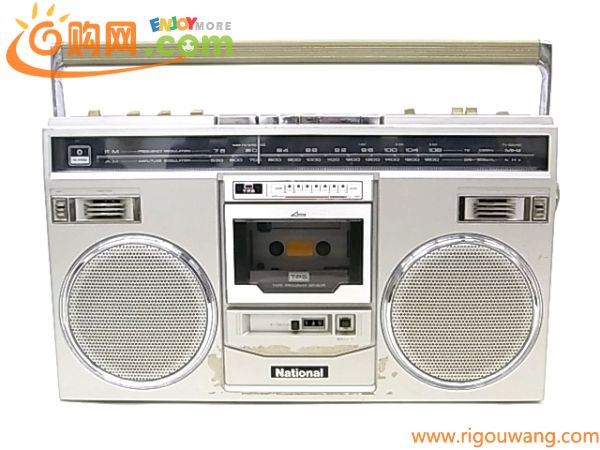 h1074 NATIONAL RX-5100 ラジオ　カセット　レコーダー　FM AM 通電確認済