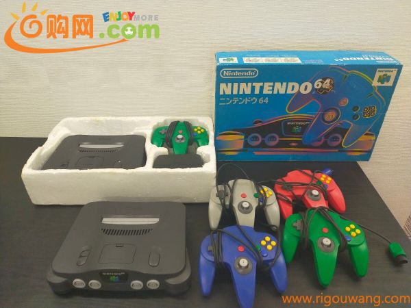 1円〜☆任天堂 Nintendo 64 本体2個 コントローラー5個 箱付きセット NUS-001