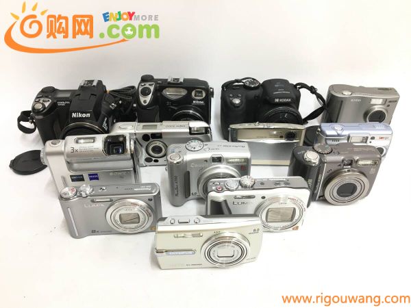 ☆ コンパクトデジタルカメラ まとめ 4 ☆ μ880 + LUMIX L ×2 Canon PowerShot A ×2 オリンパス パナソニック キャノン 他8台