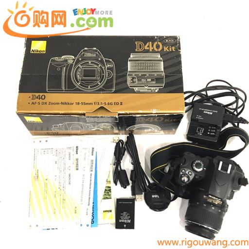 1円 Nikon D40 AF-S NIKKOR 18-55mm 1:3.5-5.6G II ED デジタル一眼レフ デジタルカメラ
